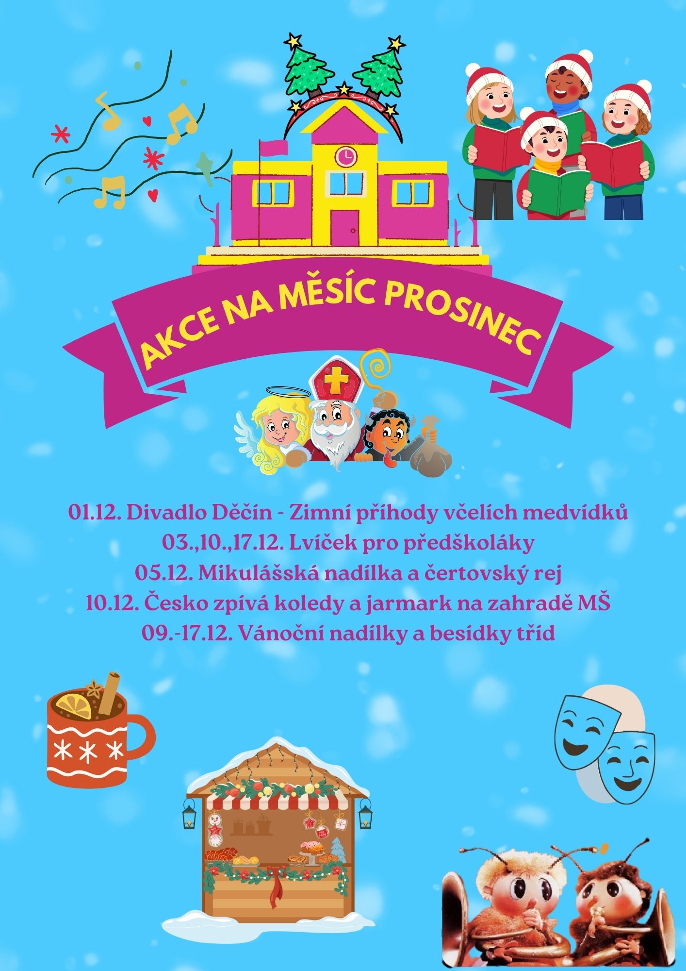 Akce školky na měsíc prosinec